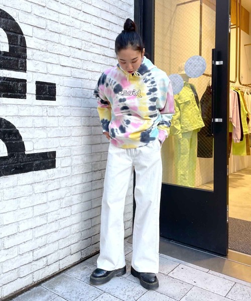 X-girl（エックスガール）の「TIE-DYE SWEAT HOODIE（パーカー