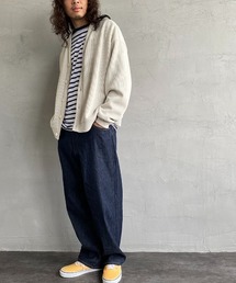 [DANTON/ダントン] ワイドデニムイージーパンツ