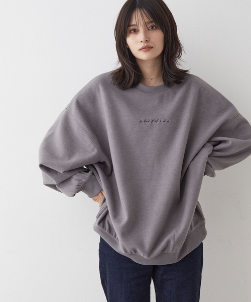 JUNRED（ジュンレッド）の「カットメルトンルーズプルオーバー（スウェット・メンズ・ブラウン/グリーン/チャコールグレー/グレー・S/L/M）」の17枚目の写真