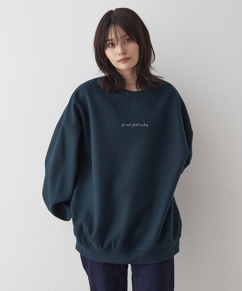 JUNRED（ジュンレッド）の「カットメルトンルーズプルオーバー（スウェット・メンズ・ブラウン/グリーン/チャコールグレー/グレー・S/L/M）」の20枚目の写真