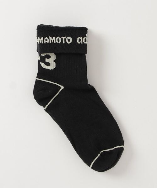 Y-3(ワイスリー)の「Y-3 T SOCKS HI(ソックス/靴下・メンズ・ブラック×イエロー・SMALL/MEDIUM/LARGE/X-SMALL)」の3枚目の写真