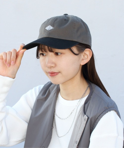 DANTON（ダントン）の「DANTON/ダントン　チノコンビ　6パネルキャップ　CHINO COMBI 6PANEL CAP DT-H0044 TKC（キャップ・レディース・ブラック/ネイビー/アイボリー/カーキ/ナチュラル/グレー/チャコールグレー・FREE）」の4枚目の写真