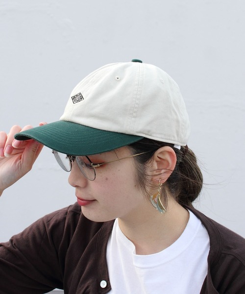 DANTON（ダントン）の「DANTON/ダントン　チノコンビ　6パネルキャップ　CHINO COMBI 6PANEL CAP DT-H0044 TKC（キャップ・レディース・ブラック/ネイビー/アイボリー/カーキ/ナチュラル/グレー/チャコールグレー・FREE）」の2枚目の写真