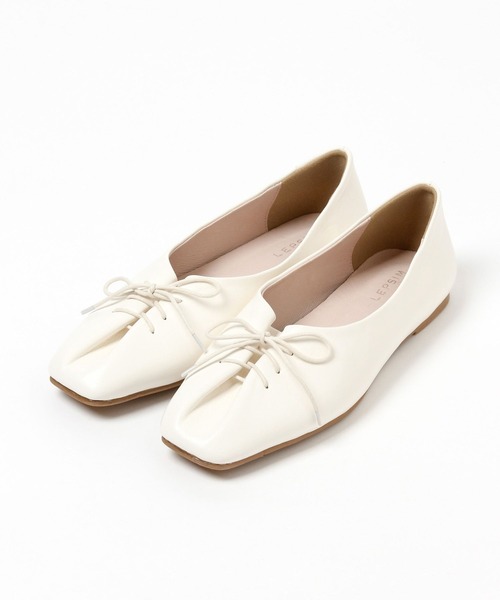 LEPSIM（レプシィム）の「レースアップフラットパンプス　261207（パンプス・レディース・ブラック/オフホワイト・LARGE/MEDIUM）」の10枚目の写真