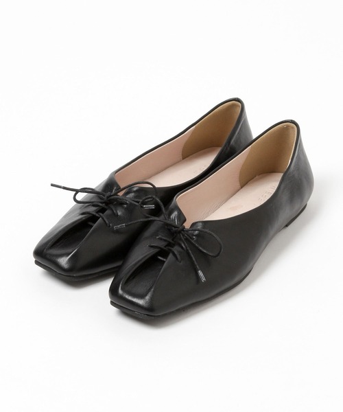 LEPSIM（レプシィム）の「レースアップフラットパンプス　261207（パンプス・レディース・ブラック/オフホワイト・LARGE/MEDIUM）」の11枚目の写真
