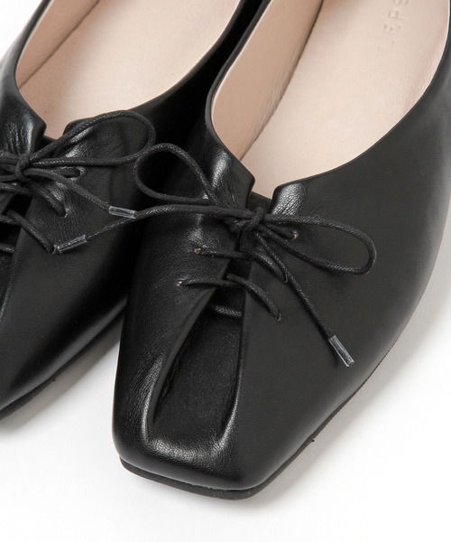 LEPSIM（レプシィム）の「レースアップフラットパンプス　261207（パンプス・レディース・ブラック/オフホワイト・LARGE/MEDIUM）」の17枚目の写真