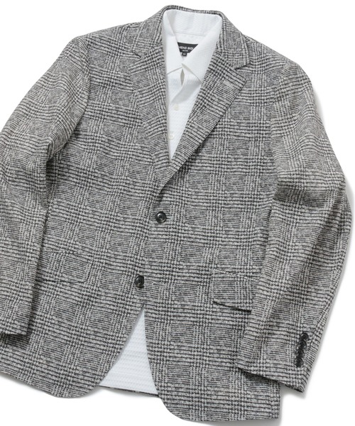 MEN'S BIGI（メンズビギ）の「楊流シャンブレーサマーストレッチジャケット（テーラードジャケット・メンズ・ベージュ/ネイビー/グレー・01/02/03/04）」の3枚目の写真