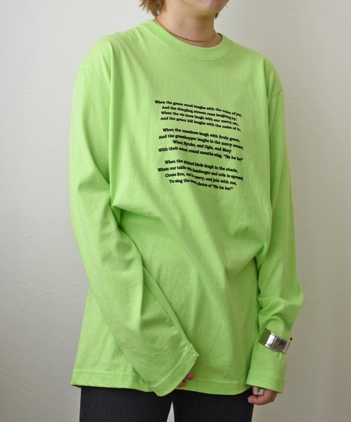 palm RICHE(ポームリシュ)の「プティロゴロンT(Tシャツ/カットソー・レディース・オフホワイト/ピンク/ライトグリーン・M)」の12枚目の写真