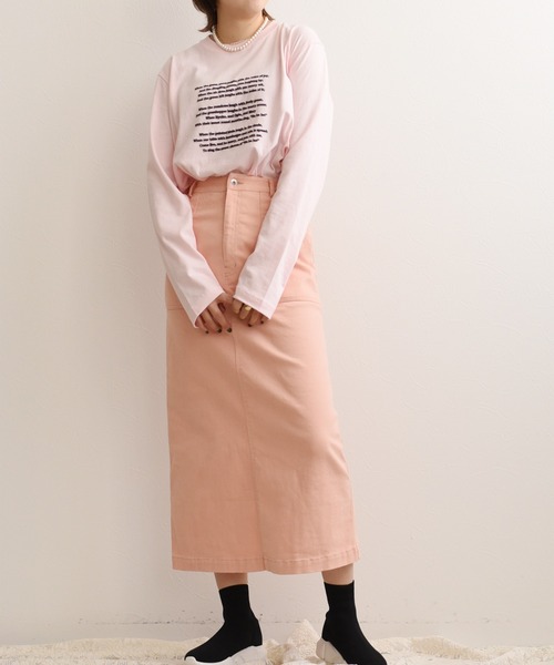 palm RICHE(ポームリシュ)の「プティロゴロンT(Tシャツ/カットソー・レディース・オフホワイト/ピンク/ライトグリーン・M)」の20枚目の写真