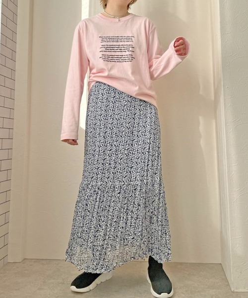 palm RICHE(ポームリシュ)の「プティロゴロンT(Tシャツ/カットソー・レディース・オフホワイト/ピンク/ライトグリーン・M)」の22枚目の写真