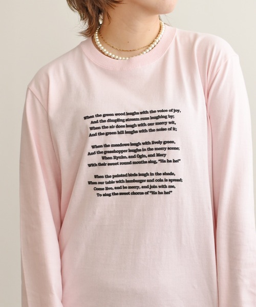 palm RICHE(ポームリシュ)の「プティロゴロンT(Tシャツ/カットソー・レディース・オフホワイト/ピンク/ライトグリーン・M)」の19枚目の写真