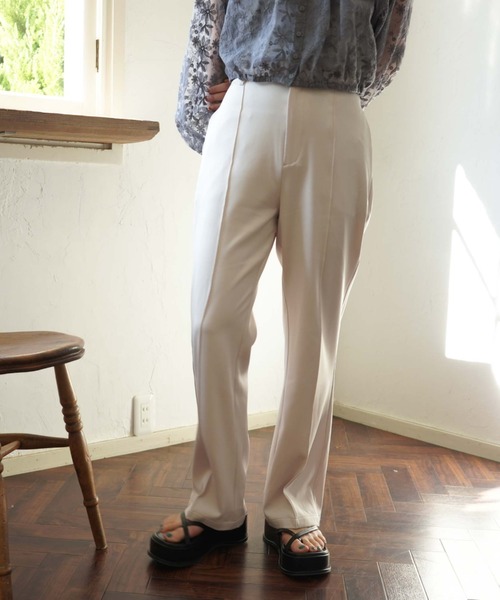 archives(アルシーヴ)の「センターシームカラーパンツ(その他パンツ・レディース・グレー/ピンク/イエロー/アイボリー/ミント・MEDIUM)」の1枚目の写真