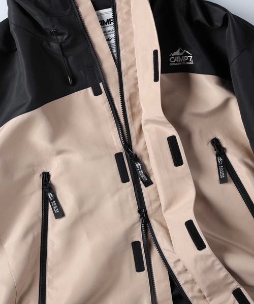 CAMP7（キャンプセブン）の「【CAMP7】サイドジップマウンテンパーカー（マウンテンパーカー・レディース・ブラック/ベージュ・M/L）」の14枚目の写真