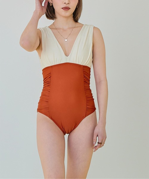 SEA DRESS（シードレス）の「深Vネックシンプルワンピース/水着（水着・レディース・ホワイト系その他/ホワイト系その他2/ブラック・S/M/L）」の15枚目の写真