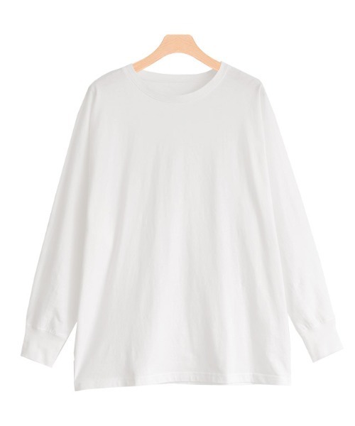 Pierrot（ピエロ）の「ドルマンスリーブロングＴシャツ（Tシャツ/カットソー・レディース・ラベンダー/ミント/チャコール/グレイッシュベージュ/オフホワイト/ピンク・L/M）」の2枚目の写真