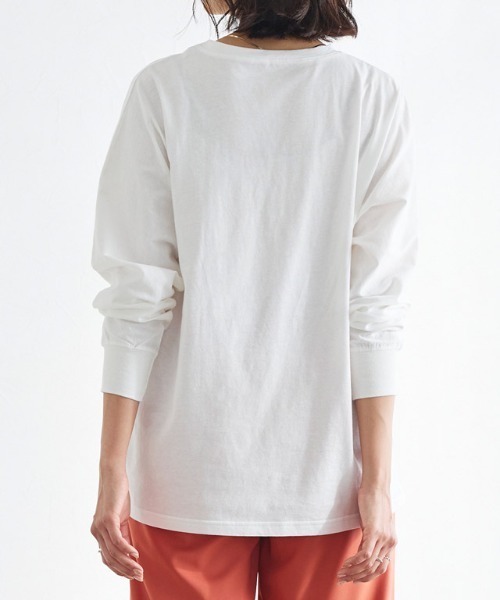 Pierrot（ピエロ）の「ドルマンスリーブロングＴシャツ（Tシャツ/カットソー・レディース・ラベンダー/ミント/チャコール/グレイッシュベージュ/オフホワイト/ピンク・L/M）」の10枚目の写真