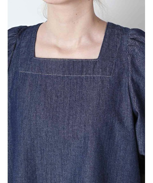 Stylevoice for xxx（スタイルヴォイスフォー）の「バックリボンデニムブラウス（シャツ/ブラウス・レディース・ライトブルー/インディゴブルー・FREE）」の18枚目の写真