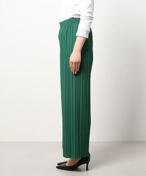 libelle more（リベル モア）の「カットジョーゼット　ボックスプリーツパンツ（その他パンツ・レディース・ブラック/ピンク/グリーン・L/M）」の6枚目の写真