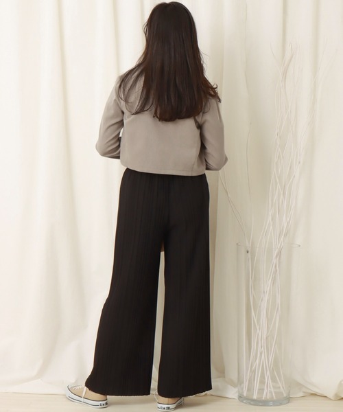 libelle more（リベル モア）の「カットジョーゼット　ボックスプリーツパンツ（その他パンツ・レディース・ブラック/ピンク/グリーン・L/M）」の16枚目の写真