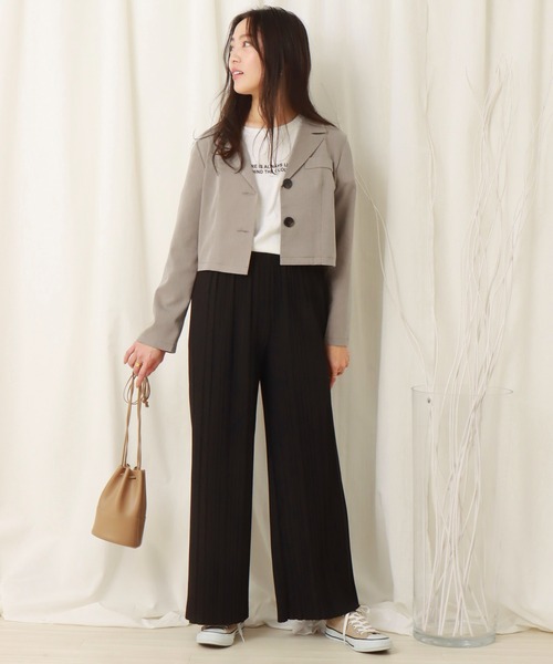 libelle more（リベル モア）の「カットジョーゼット　ボックスプリーツパンツ（その他パンツ・レディース・ブラック/ピンク/グリーン・L/M）」の22枚目の写真