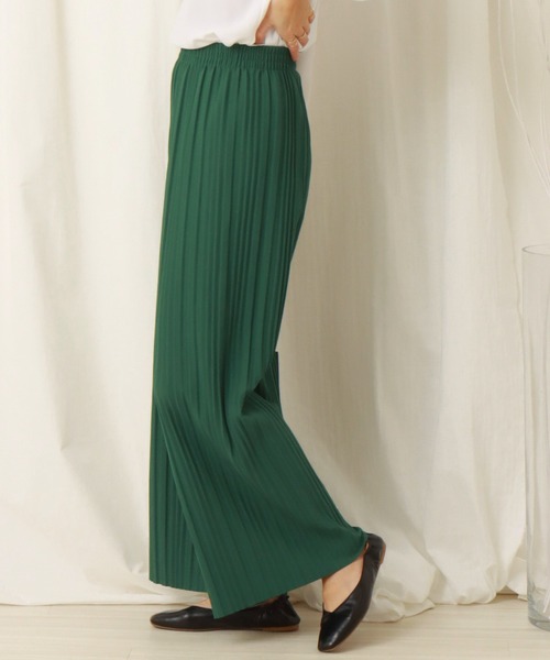 libelle more（リベル モア）の「カットジョーゼット　ボックスプリーツパンツ（その他パンツ・レディース・ブラック/ピンク/グリーン・L/M）」の20枚目の写真