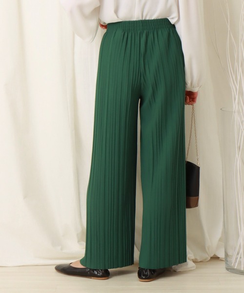 libelle more（リベル モア）の「カットジョーゼット　ボックスプリーツパンツ（その他パンツ・レディース・ブラック/ピンク/グリーン・L/M）」の17枚目の写真
