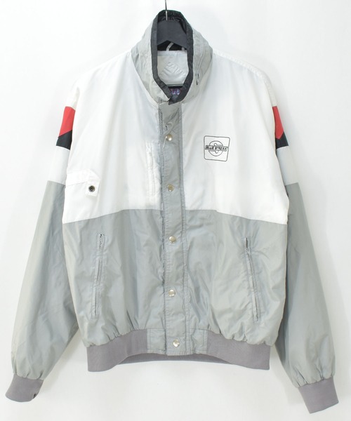 VINTAGE(ヴィンテージ)の「【ヴィンテージ古着】mvp フルジップナイロンジャケット(ナイロンジャケット・メンズ・ホワイト・LARGE)」の1枚目の写真