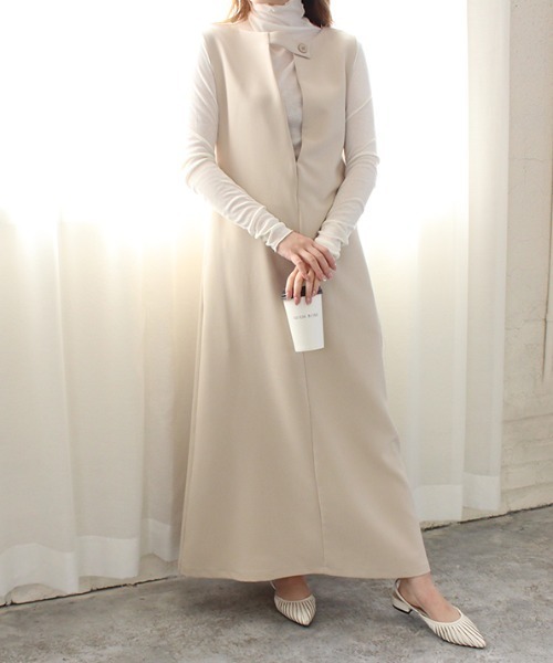 MODE ROBE(モードローブ)の「シアーハイネックトップス(Tシャツ/カットソー・レディース・オフホワイト/ライトグレー・FREE)」の13枚目の写真