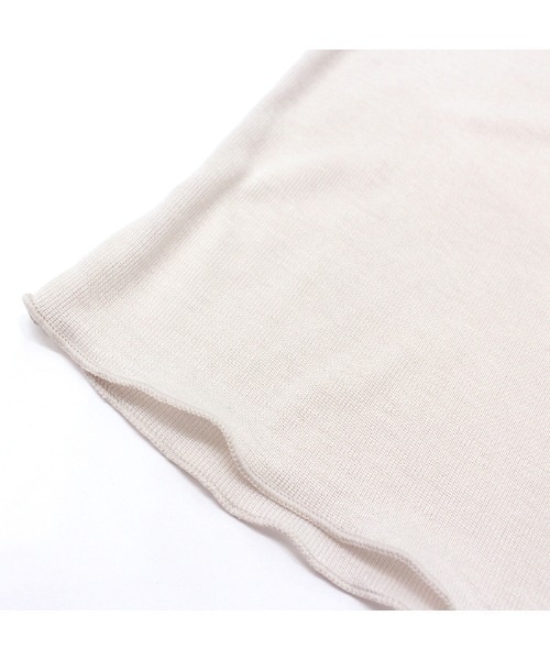 MODE ROBE(モードローブ)の「シアーハイネックトップス(Tシャツ/カットソー・レディース・オフホワイト/ライトグレー・FREE)」の18枚目の写真