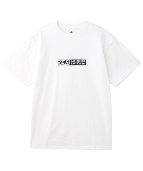X-girl（エックスガール）の「GLITTER BOX LOGO S/S TEE/グリッター　ラメ　ボックスロゴTシャツ/半袖（Tシャツ/カットソー・レディース・ブラック/ホワイト/パープル・XL/M/S/L）」の7枚目の写真
