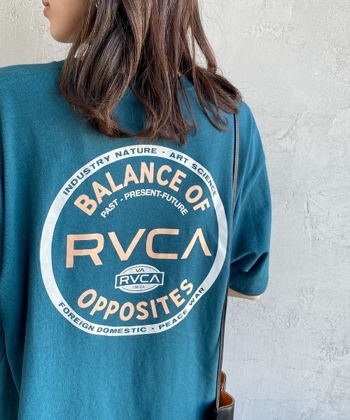 RVCA（ルーカ）の「[RVCA/ルーカ] BALANCE SEAL ST バックサークルロゴプリントTシャツ（Tシャツ/カットソー・レディース・ホワイト/ブラック/グリーン・M/L/XL）」の3枚目の写真