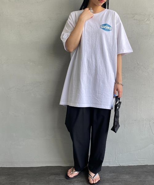 RVCA（ルーカ）の「[RVCA/ルーカ] BALANCE SEAL ST バックサークルロゴプリントTシャツ（Tシャツ/カットソー・レディース・ホワイト/ブラック/グリーン・M/L/XL）」の16枚目の写真