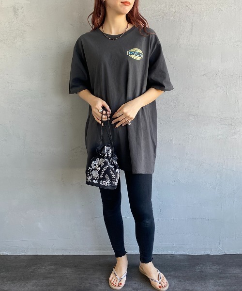 RVCA（ルーカ）の「[RVCA/ルーカ] BALANCE SEAL ST バックサークルロゴプリントTシャツ（Tシャツ/カットソー・レディース・ホワイト/ブラック/グリーン・M/L/XL）」の17枚目の写真