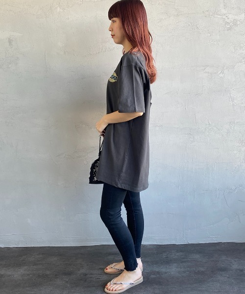 RVCA（ルーカ）の「[RVCA/ルーカ] BALANCE SEAL ST バックサークルロゴプリントTシャツ（Tシャツ/カットソー・レディース・ホワイト/ブラック/グリーン・M/L/XL）」の5枚目の写真