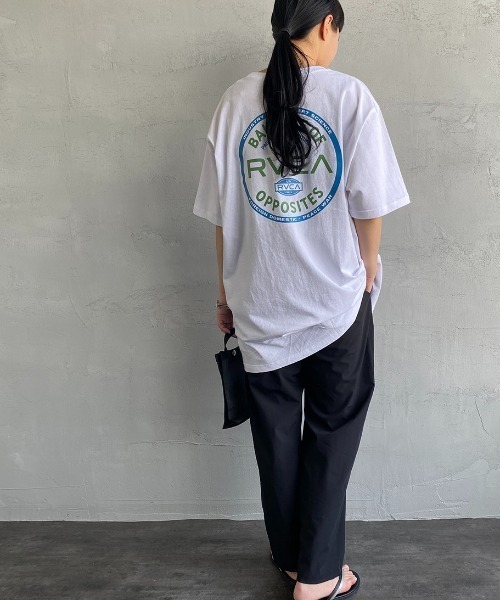 RVCA（ルーカ）の「[RVCA/ルーカ] BALANCE SEAL ST バックサークルロゴプリントTシャツ（Tシャツ/カットソー・レディース・ホワイト/ブラック/グリーン・M/L/XL）」の12枚目の写真