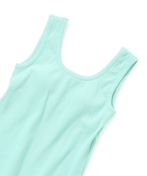 ROPE'(ロペ)の「ベアテレコカップ付きカットソータンクトップ(タンクトップ・レディース・ホワイト/ピンク/スミクロ/ターコイズブルー・38)」の3枚目の写真