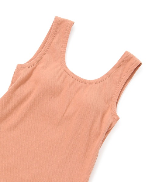 ROPE'(ロペ)の「ベアテレコカップ付きカットソータンクトップ(タンクトップ・レディース・ホワイト/ピンク/スミクロ/ターコイズブルー・38)」の8枚目の写真