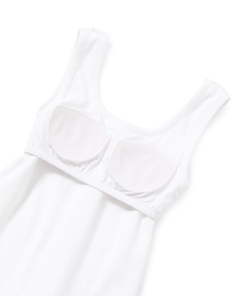 ROPE'(ロペ)の「ベアテレコカップ付きカットソータンクトップ(タンクトップ・レディース・ホワイト/ピンク/スミクロ/ターコイズブルー・38)」の11枚目の写真