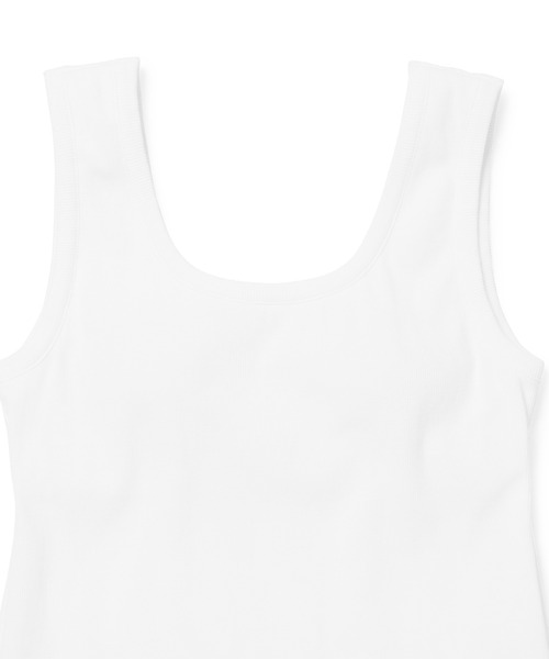 ROPE'(ロペ)の「ベアテレコカップ付きカットソータンクトップ(タンクトップ・レディース・ホワイト/ピンク/スミクロ/ターコイズブルー・38)」の12枚目の写真