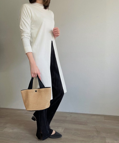 ISOOK（アイスー）の「【ZOZOTOWN限定】Basket mini tote / ミニかごバッグ（かごバッグ・レディース・ナチュラル・FREE）」の4枚目の写真