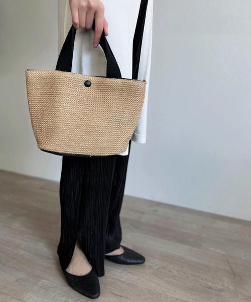 ISOOK（アイスー）の「【ZOZOTOWN限定】Basket mini tote / ミニかごバッグ（かごバッグ・レディース・ナチュラル・FREE）」の5枚目の写真