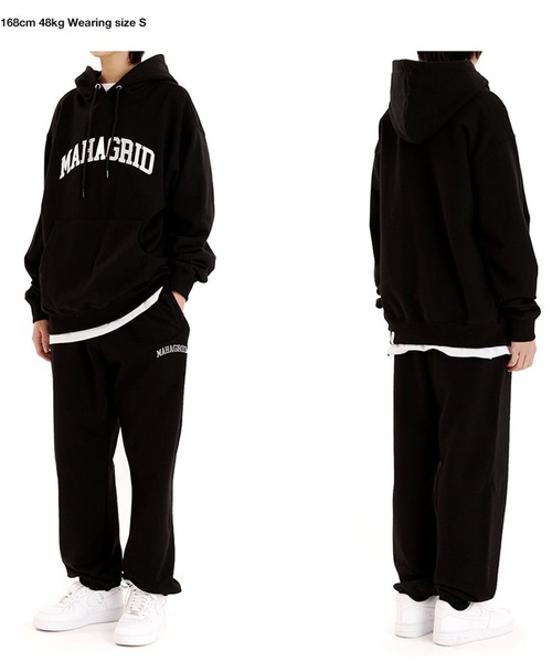 MAHAGRID（マハグリッド）の「【UNISEX】MAHAGRID／VARSITY SWEAT パンツ  2275143（スウェットパンツ・レディース・ブラック/グレー/ライトグレー・MEDIUM）」の8枚目の写真