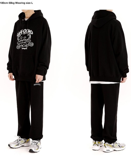 MAHAGRID（マハグリッド）の「【UNISEX】MAHAGRID／VARSITY SWEAT パンツ  2275143（スウェットパンツ・レディース・ブラック/グレー/ライトグレー・MEDIUM）」の11枚目の写真