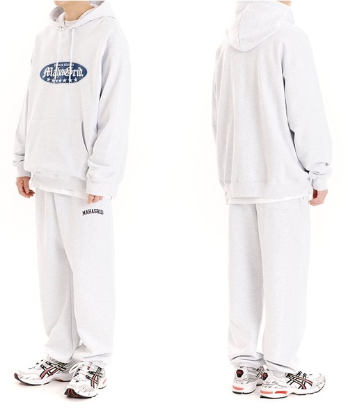 MAHAGRID（マハグリッド）の「【UNISEX】MAHAGRID／VARSITY SWEAT パンツ  2275143（スウェットパンツ・レディース・ブラック/グレー/ライトグレー・MEDIUM）」の4枚目の写真