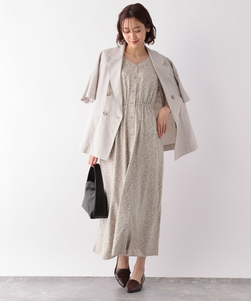 GLOBAL WORK（グローバルワーク）の「サラリラスタイルアップ半袖ワンピース/265464（ワンピース・レディース・オフホワイト/ベージュ/グリーン/ネイビー/アイボリー/ブラック/ホワイト/ホワイト系その他2/その他・MEDIUM/LARGE）」の11枚目の写真