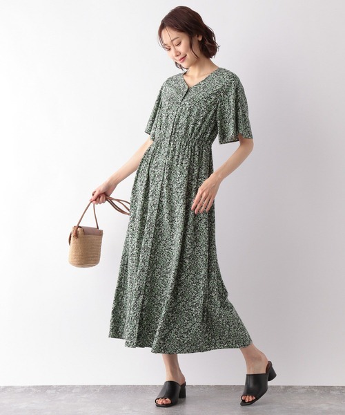 セール】サラリラスタイルアップ半袖ワンピース/265464（ワンピース