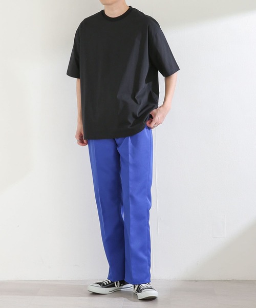 SENSE OF PLACE by URBAN RESEARCH(センスオブプレイスバイアーバンリサーチ)の「スムースシルケットTシャツ(5分袖)(Tシャツ/カットソー・メンズ・グリーン/アイボリー/ミント/ブラック/ホワイト・LARGE/MEDIUM)」の19枚目の写真