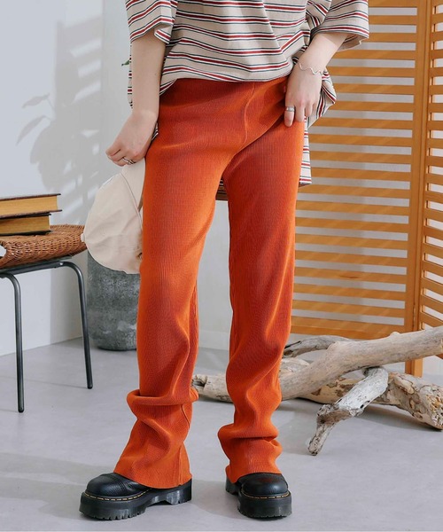 CPCM(シーピーシーエム)の「セルフカットオフプリーツカラーパンツ(その他パンツ・レディース・アイボリー/ブラック/ライトグリーン/ブルー/オレンジ・FREE)」の17枚目の写真