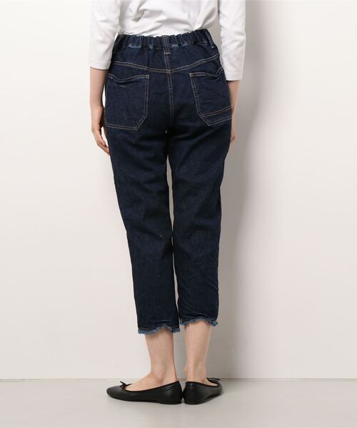 PUAL CE CIN（ピュアルセシン）の「オーガニックコットンカットオフデニムパンツ（その他パンツ・レディース・ホワイト/ナチュラル/インディゴブルー・FREE）」の4枚目の写真
