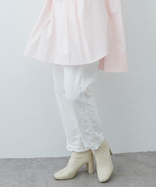 PUAL CE CIN（ピュアルセシン）の「オーガニックコットンカットオフデニムパンツ（その他パンツ・レディース・ホワイト/ナチュラル/インディゴブルー・FREE）」の21枚目の写真